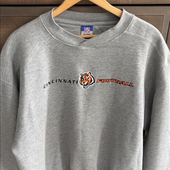 Vintage 1990s Reebok NFL Cincinnati Bengals gray crewneck sweatshirt - Picture 2 of 8